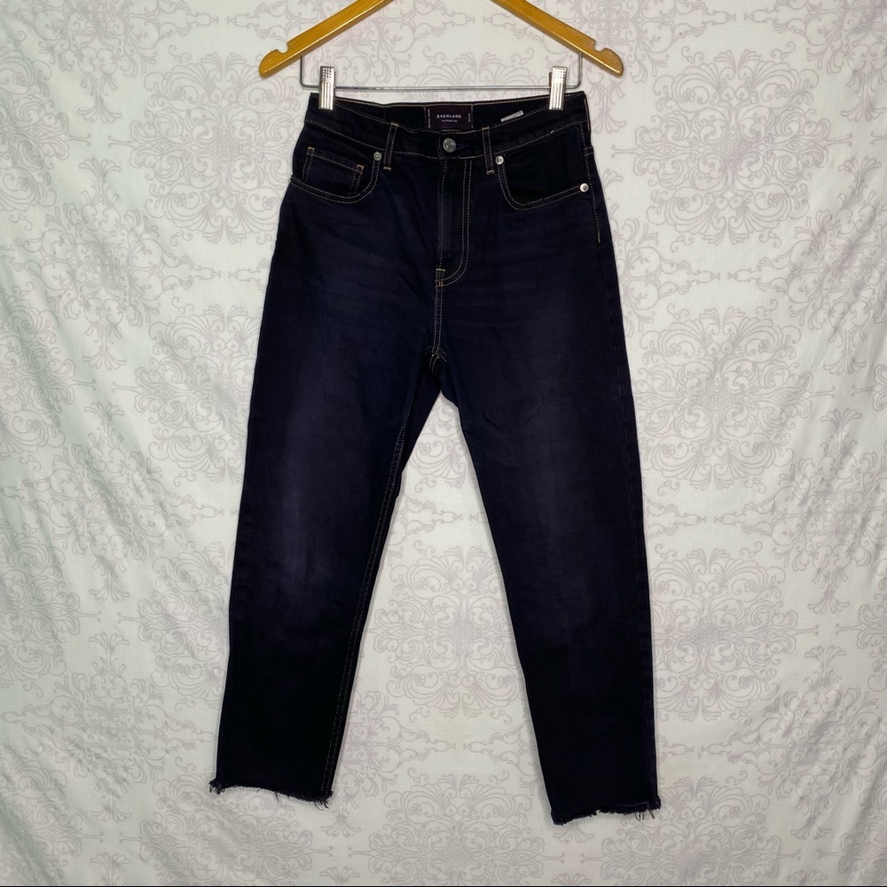 EVERLANE the cheeky crop jeans with raw hem size 26
